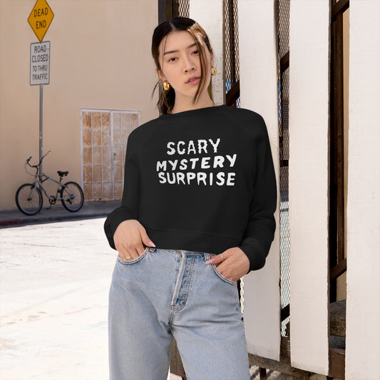 Scary Mystery Surprise Cropped Fleece Pullover